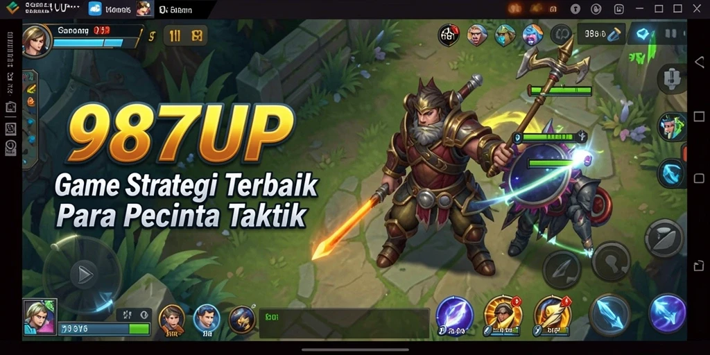 Tampilan gameplay <strong>987UP</strong> dengan pertarungan strategis yang intens.