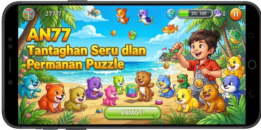 Tampilan gameplay AN777 dengan tantangan Puzzle yang menarik.