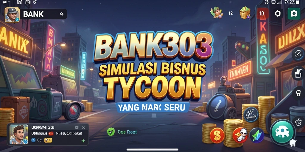 Tangkapan layar utama BANK303 menampilkan aksi gameplay Tycoon yang menarik.