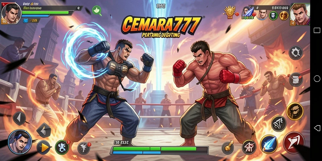 Tangkapan layar CEMARA777 menunjukkan aksi pertarungan yang seru dan dinamis.