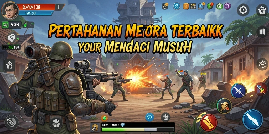 Tampilan gameplay intense Tower Defense di DAYA138.