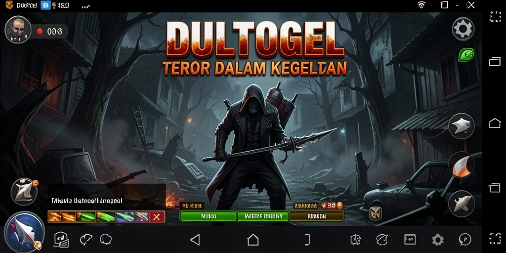 Tangkapan layar menampilkan suasana menegangkan di DULTOGEL.