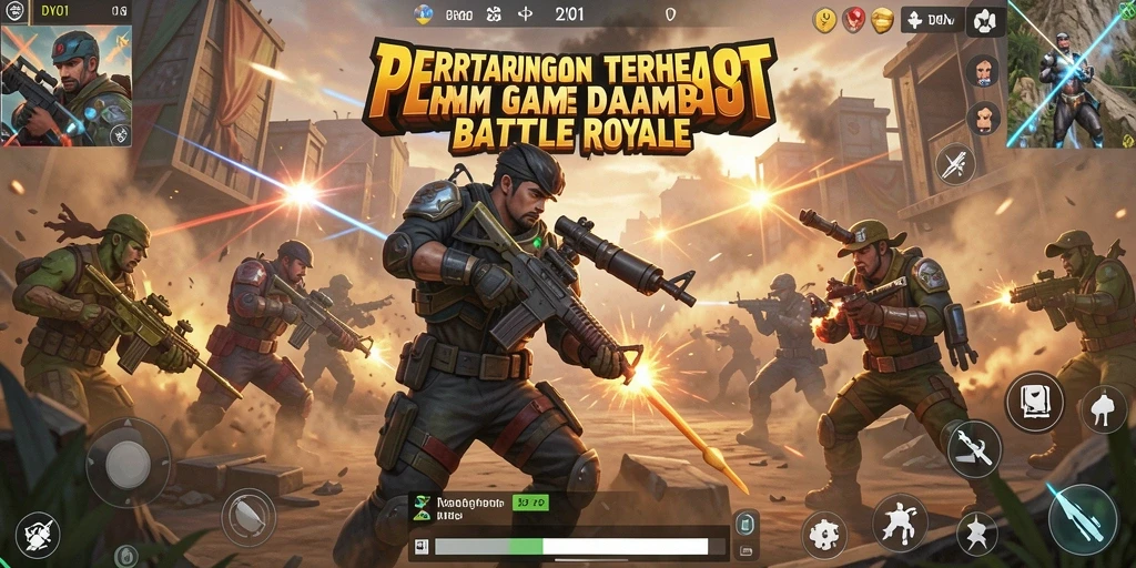 Gameplay seru DY01 di tengah pertarungan Battle Royale.