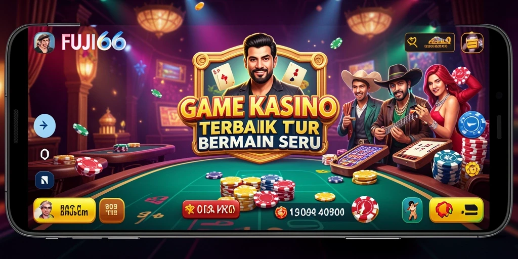 Tampilan screenshot menunjukkan gameplay seru FUJI66 dengan dealer nyata.