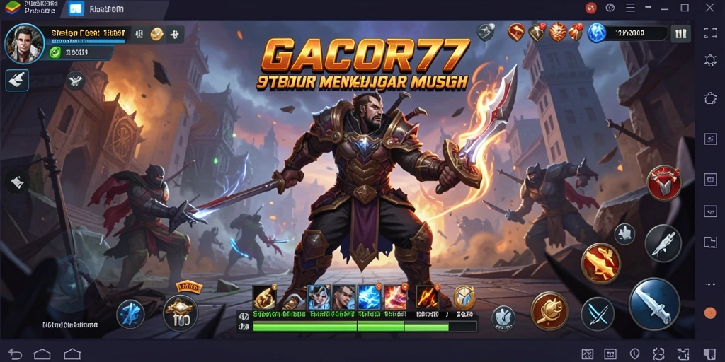 Tampilan gameplay GACOR77 yang penuh strategi dan aksi.