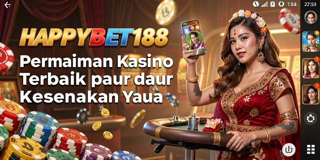 Tampilan menarik dari gameplay Kasino di HAPPYBET188.