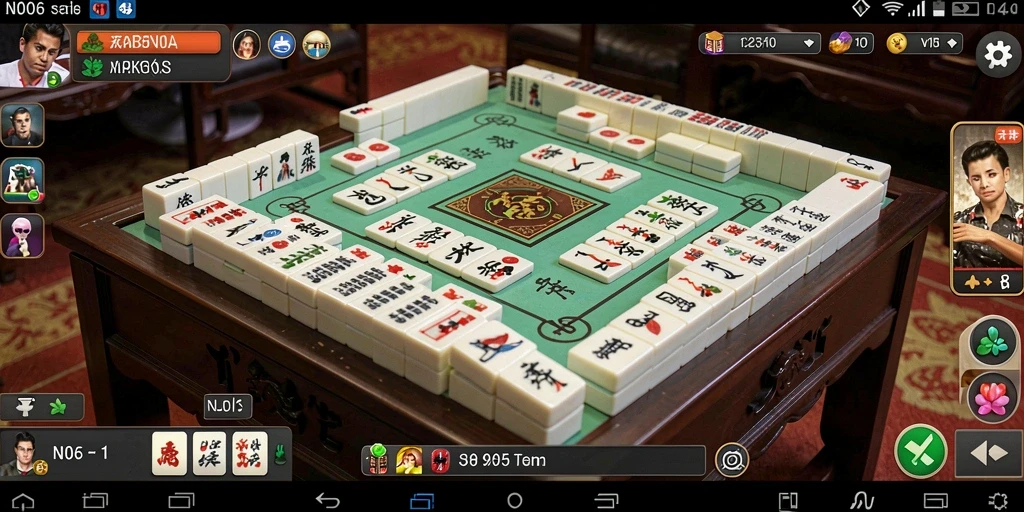 Tampilan menarik dari gameplay Mahjong di N06.