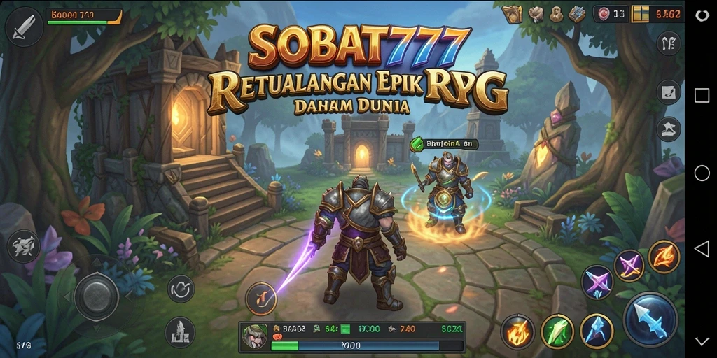 Tangkapan layar yang menunjukkan aksi gameplay RPG seru dalam SOBAT777.